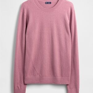 GAP cashsoft crewneck sweater dusty mauve NWT DAMAGED see description